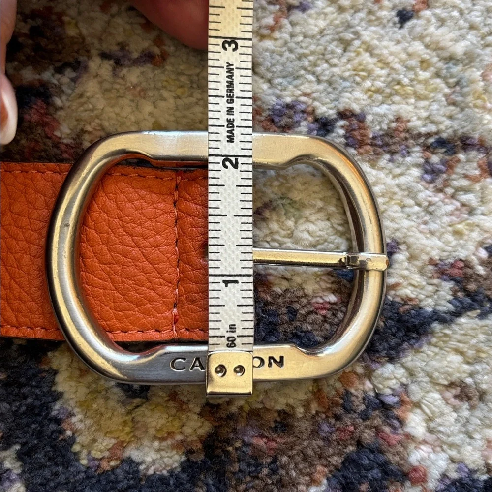 CARDON ARGENTINA Leather Belt, Silver Buckle